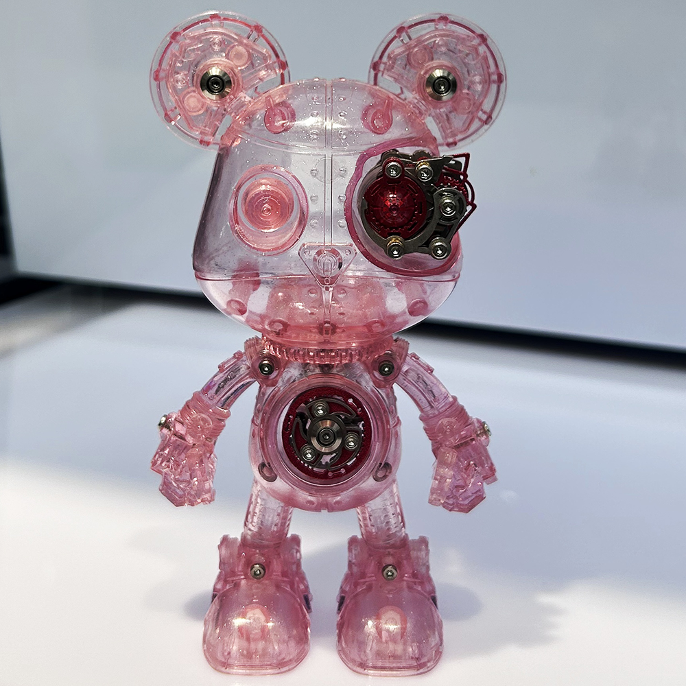 Oso Mecha Cyberpunk Metal 3D