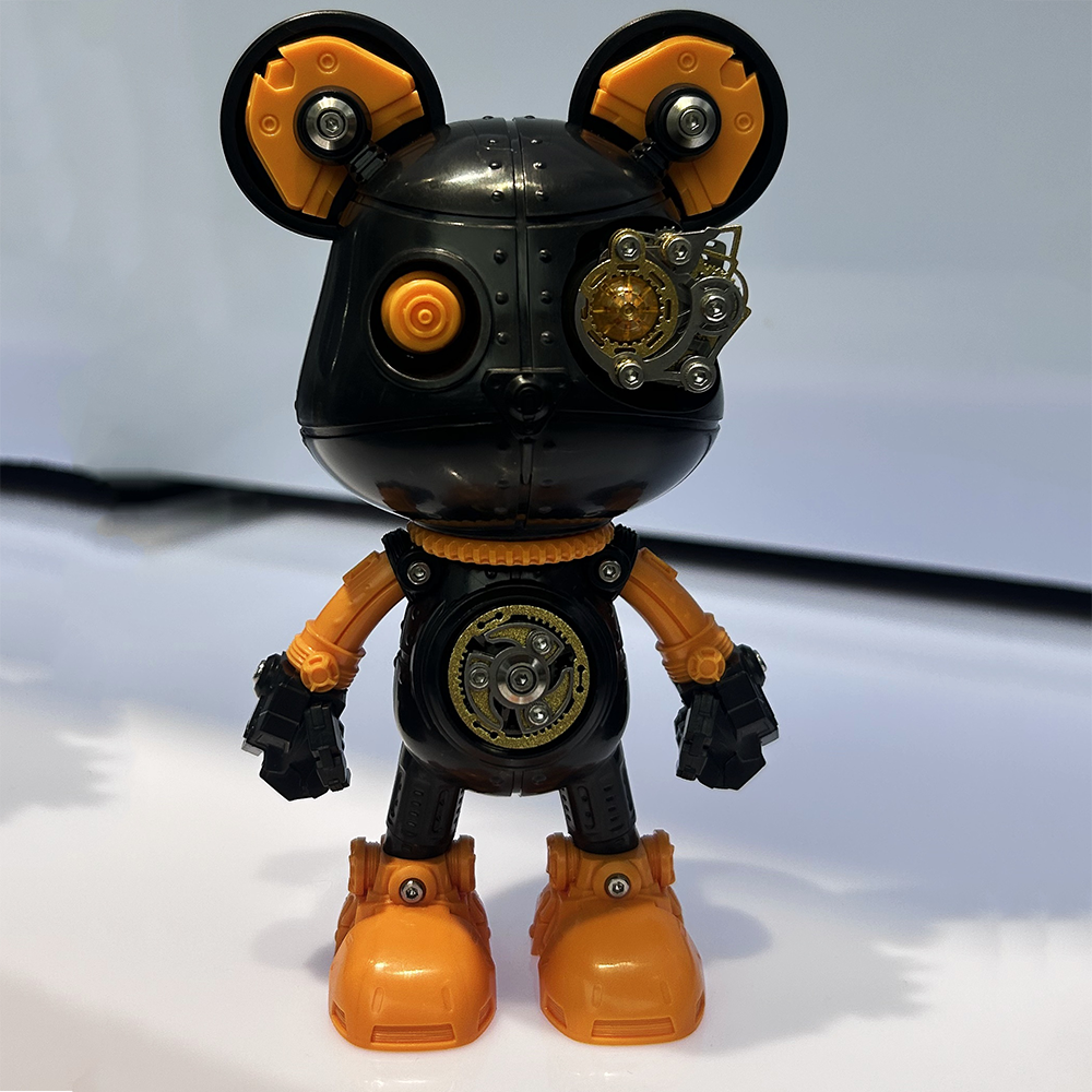 Oso Mecha Cyberpunk Metal 3D