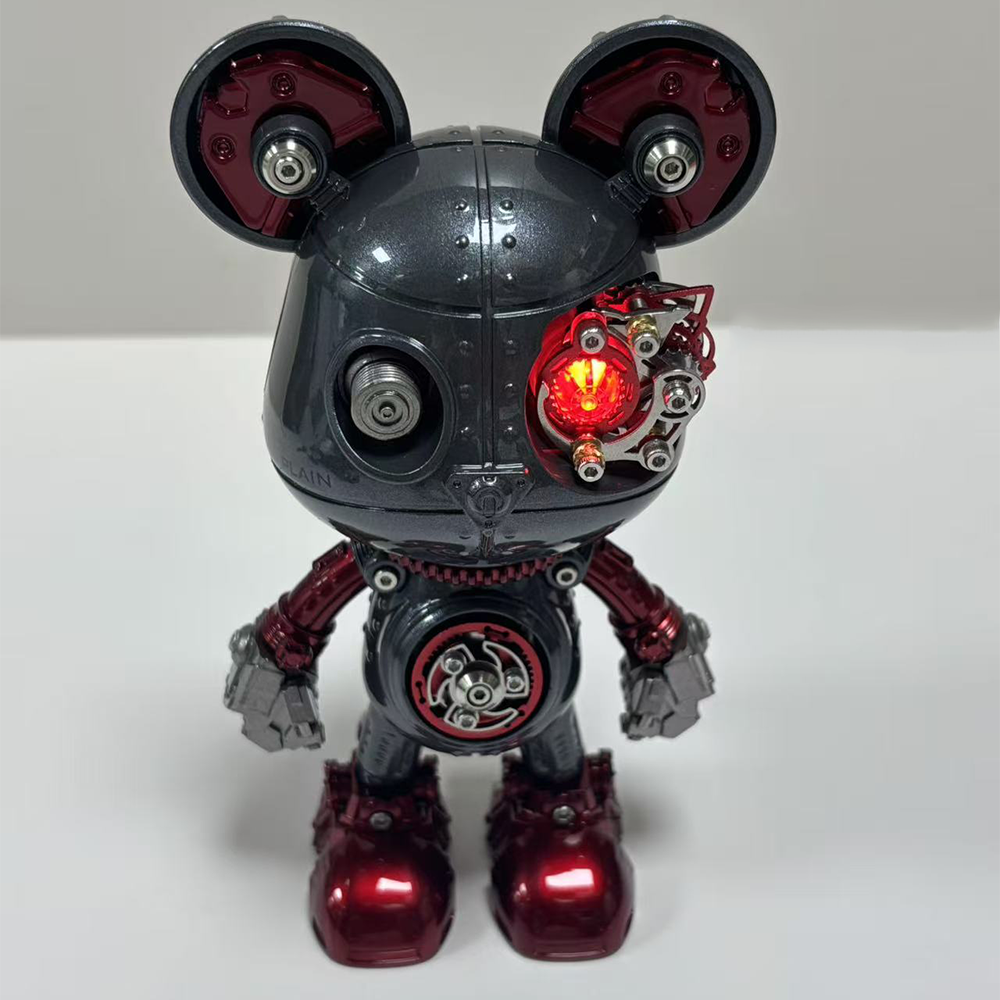 Oso Mecha Cyberpunk Metal 3D