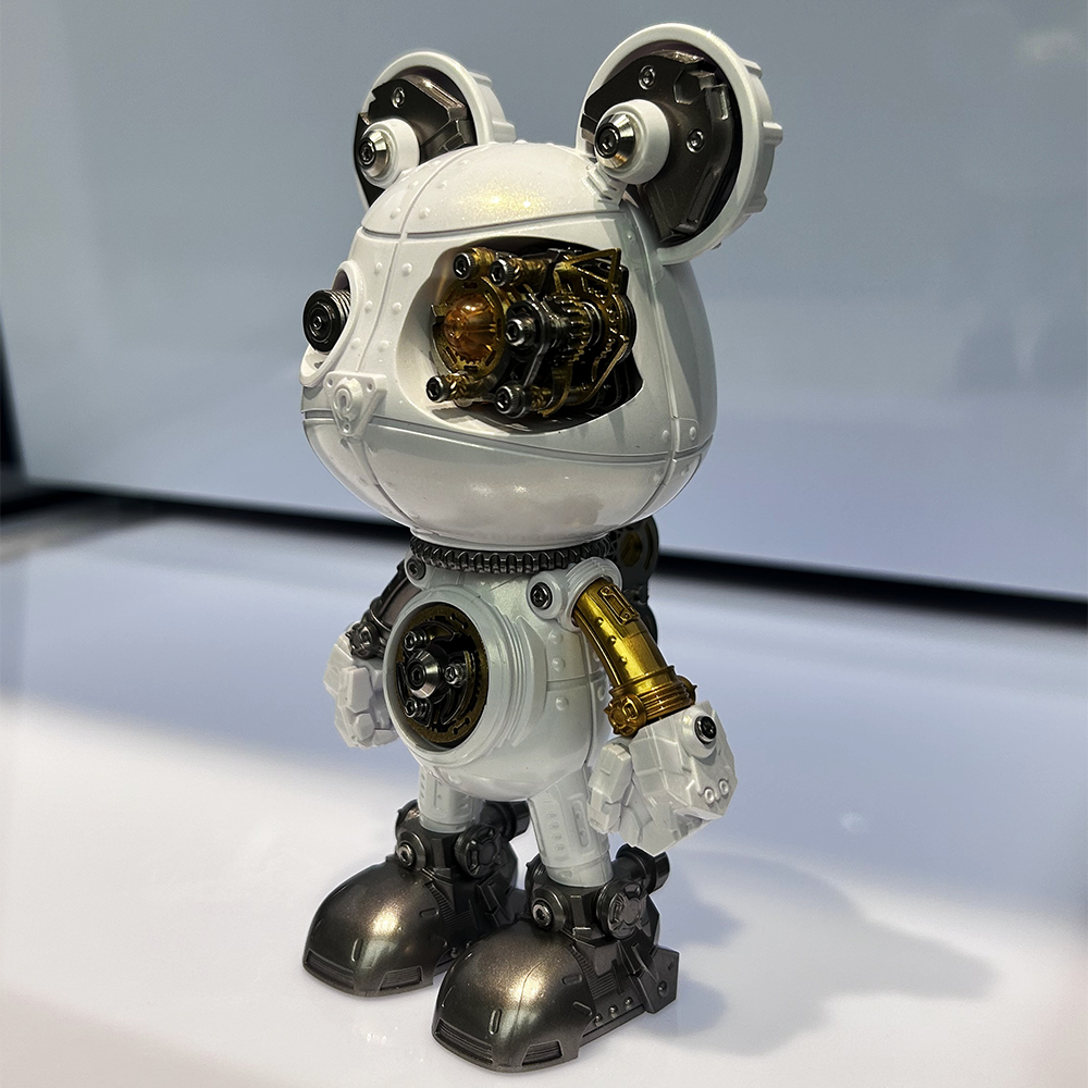 Oso Mecha Cyberpunk Metal 3D