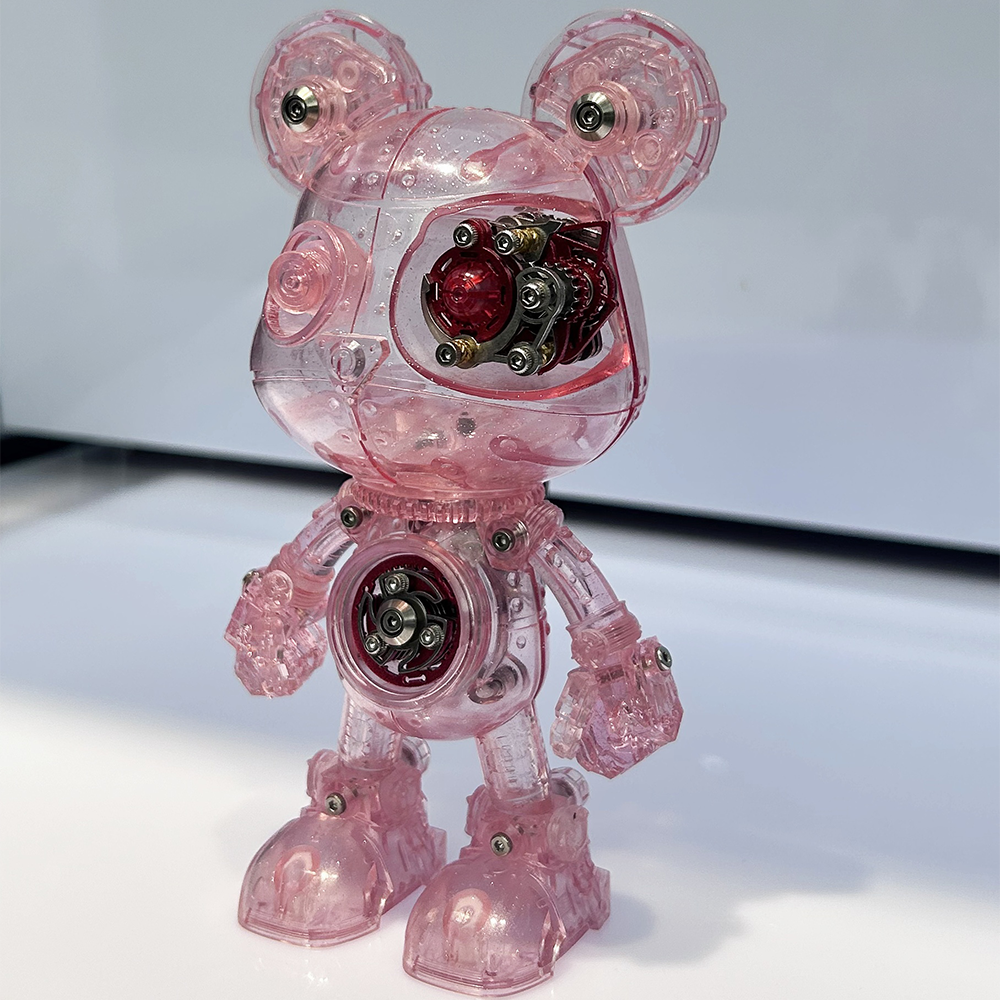 Oso Mecha Cyberpunk Metal 3D