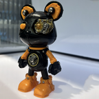 Oso Mecha Cyberpunk Metal 3D