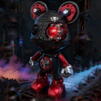 Oso Mecha Cyberpunk Metal 3D