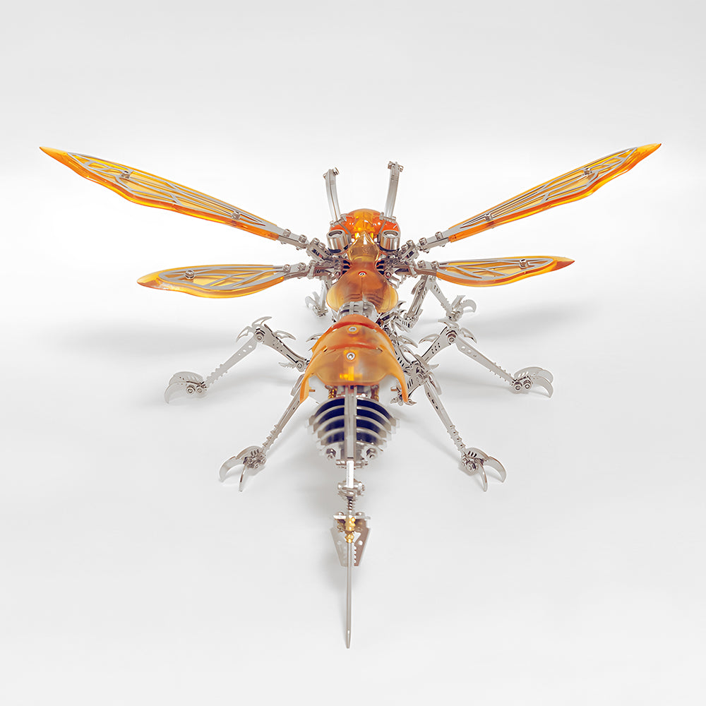 Avispón Mecha Cyberpunk Metal 3D Premium