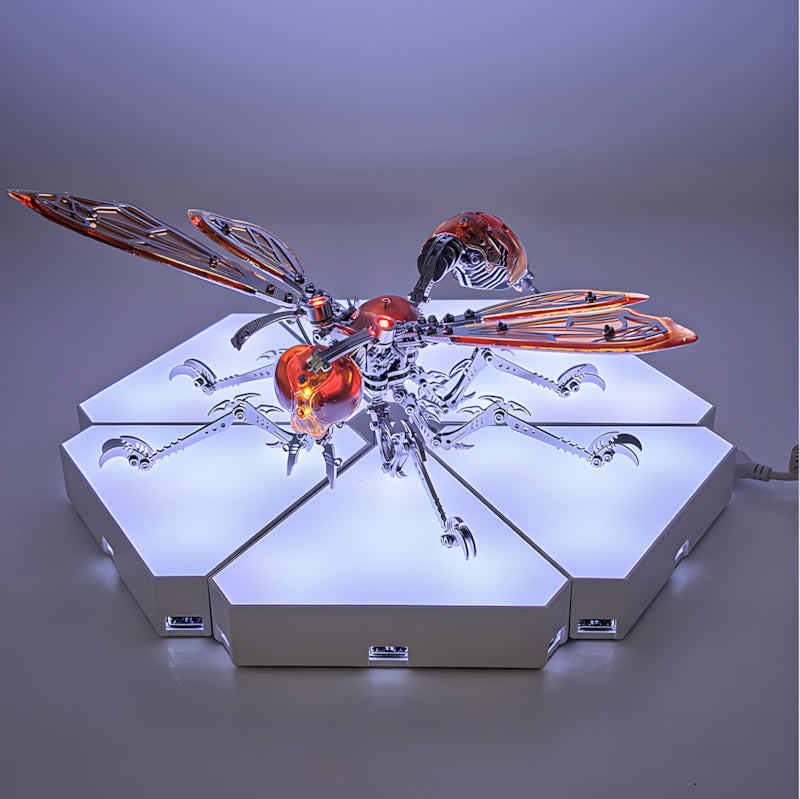 Avispón Mecha Cyberpunk Metal 3D Premium