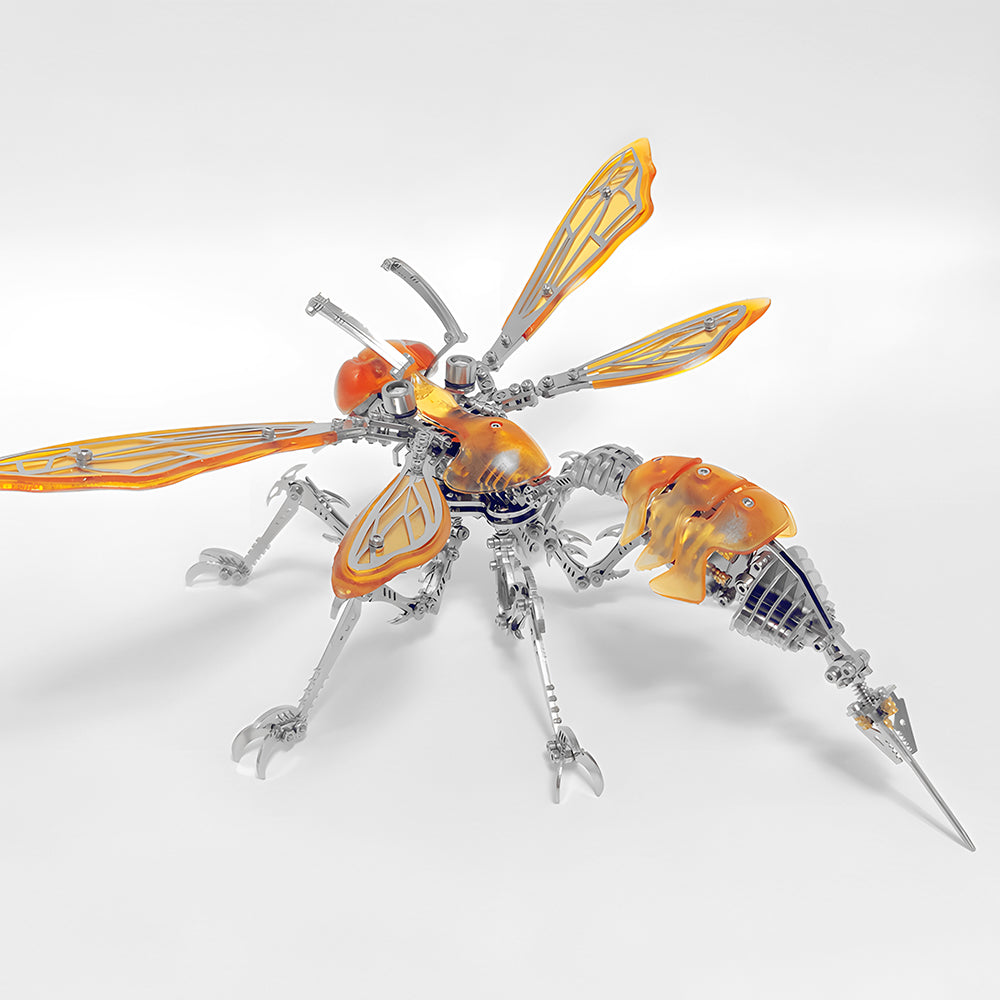 Avispón Mecha Cyberpunk Metal 3D Premium