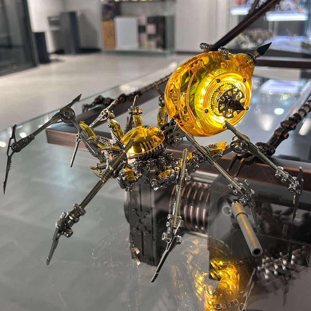 Araña Mecha Batalla Cyberpunk Metal 3D