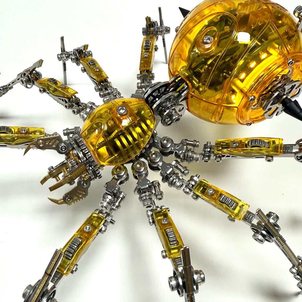 Araña Mecha Batalla Cyberpunk Metal 3D