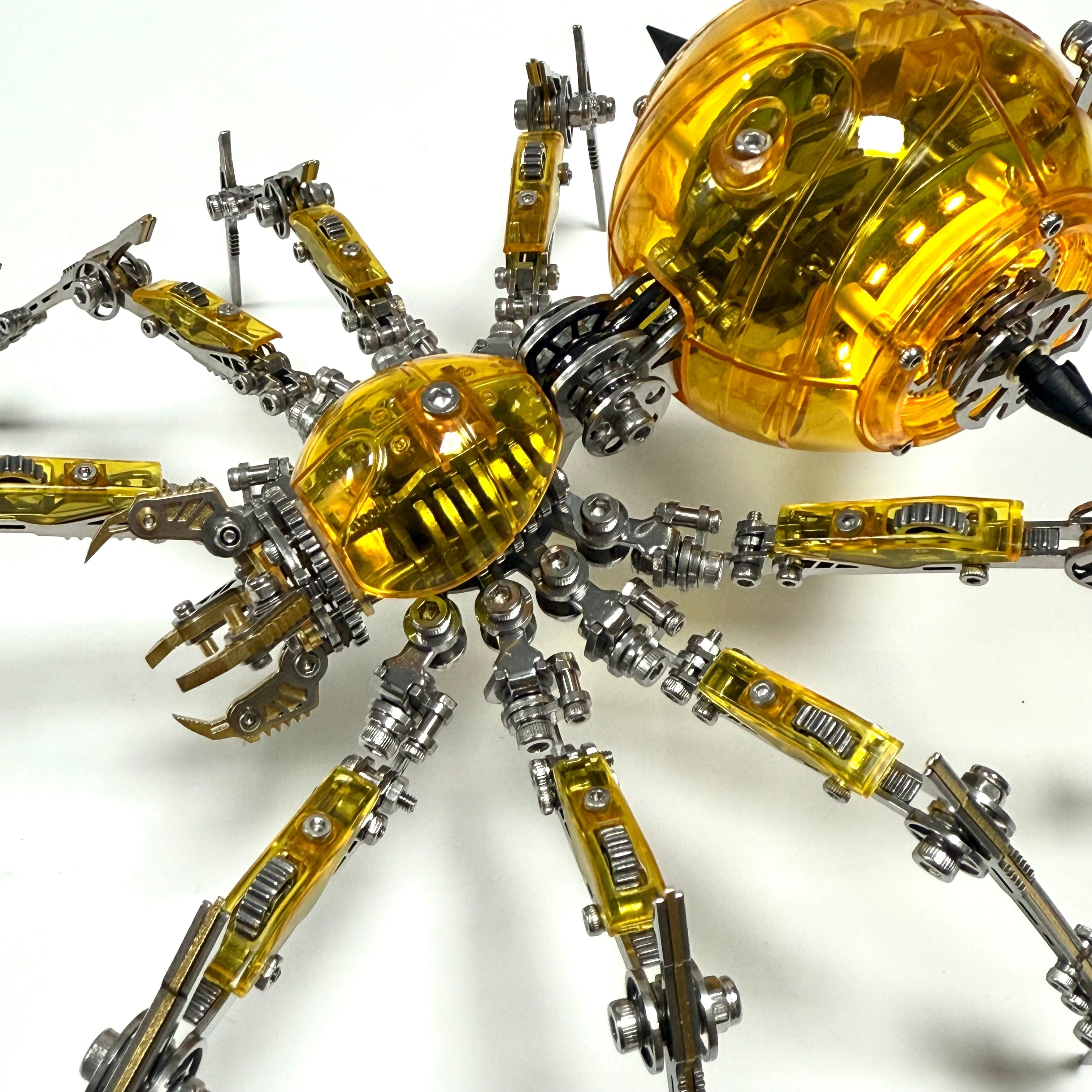 Araña Mecha Batalla Cyberpunk Metal 3D