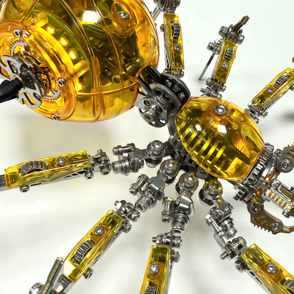 Araña Mecha Batalla Cyberpunk Metal 3D