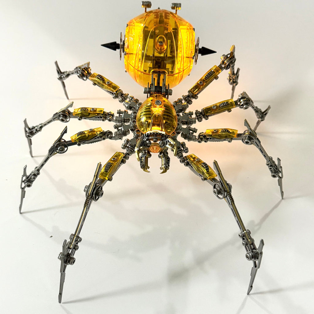 Araña Mecha Batalla Cyberpunk Metal 3D