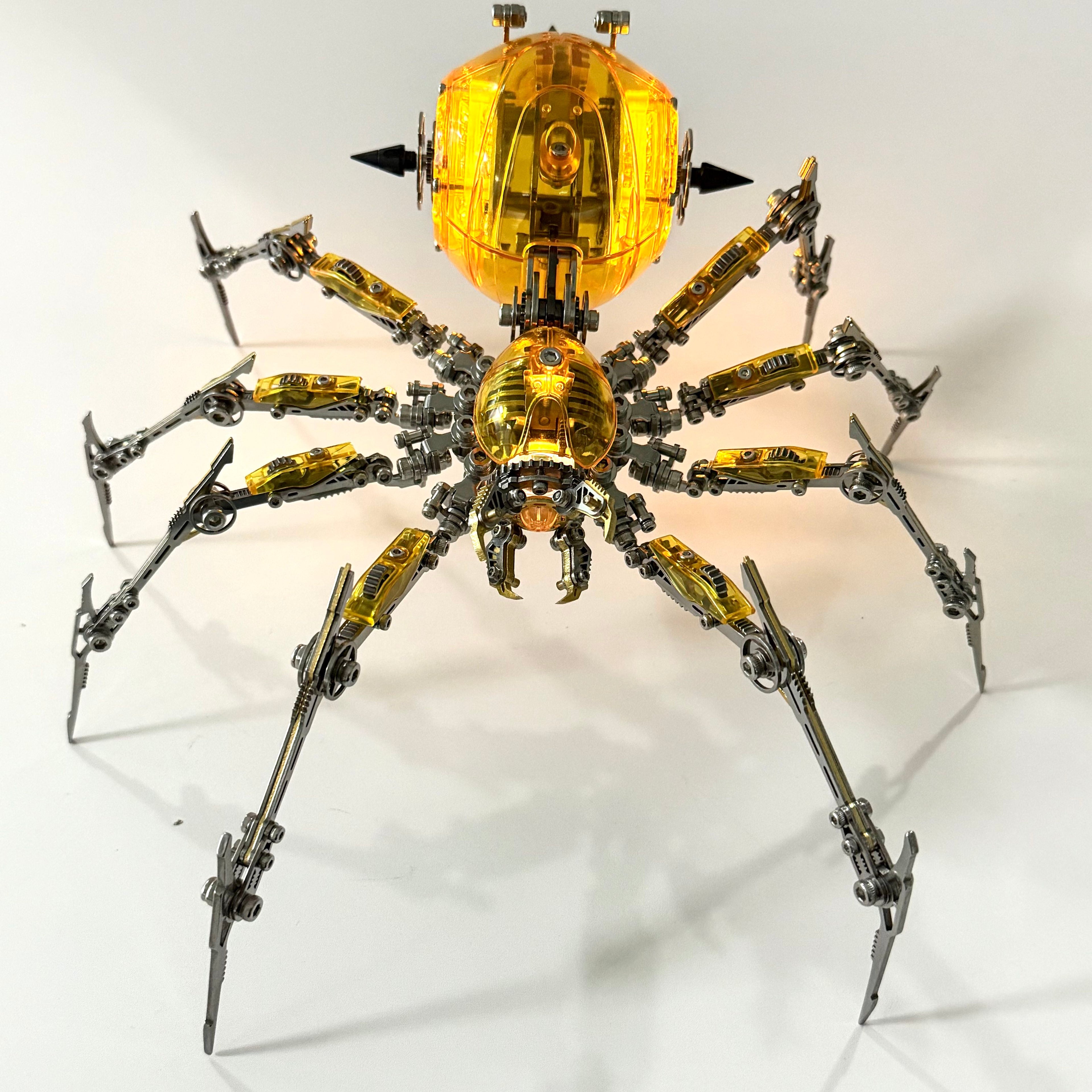 Araña Mecha Batalla Cyberpunk Metal 3D