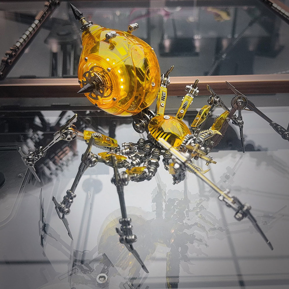 Araña Mecha Batalla Cyberpunk Metal 3D