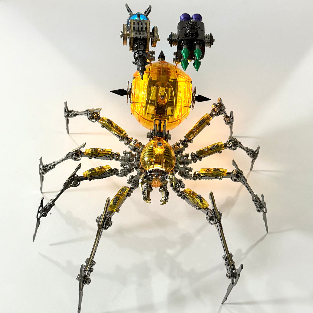 Araña Mecha Batalla Cyberpunk Metal 3D