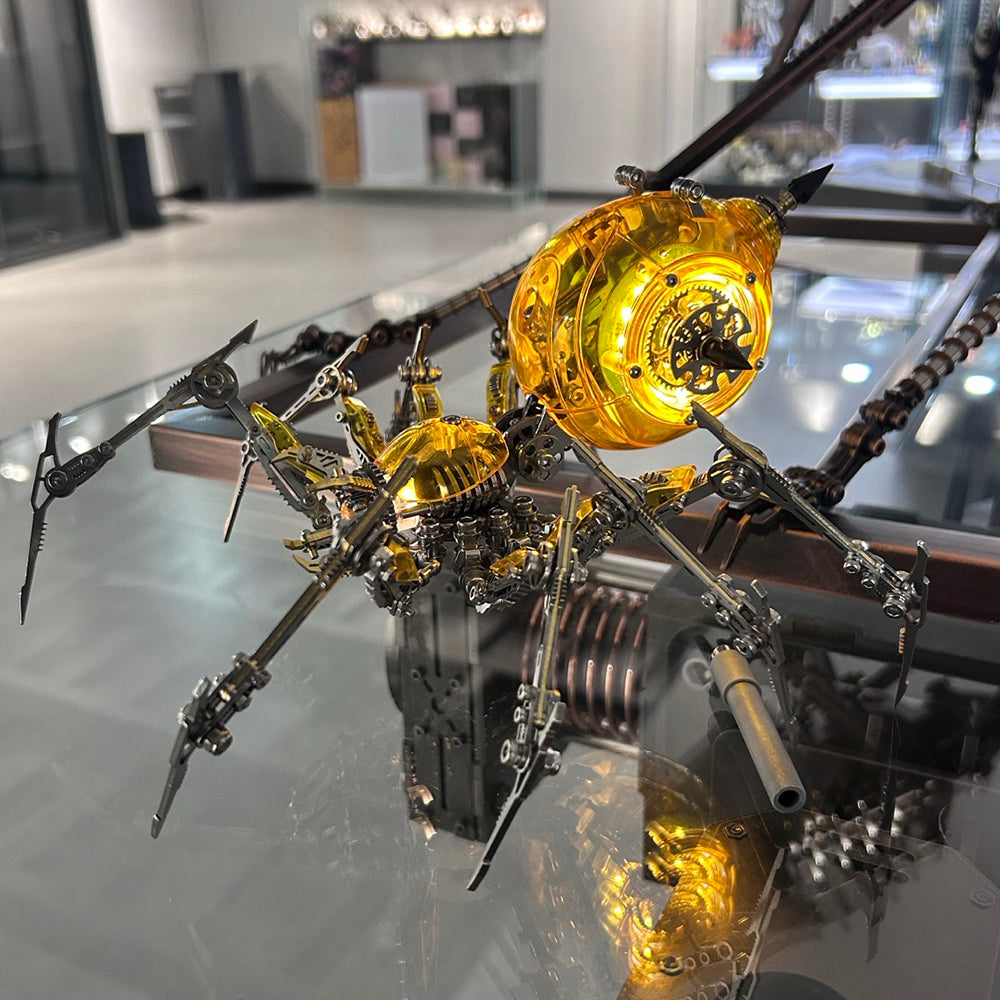 Araña Mecha Batalla Cyberpunk Metal 3D