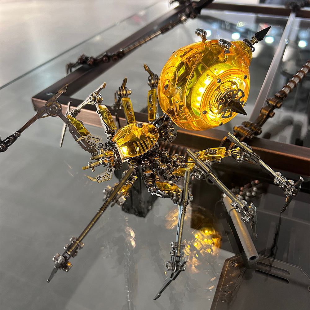 Araña Mecha Batalla Cyberpunk Metal 3D
