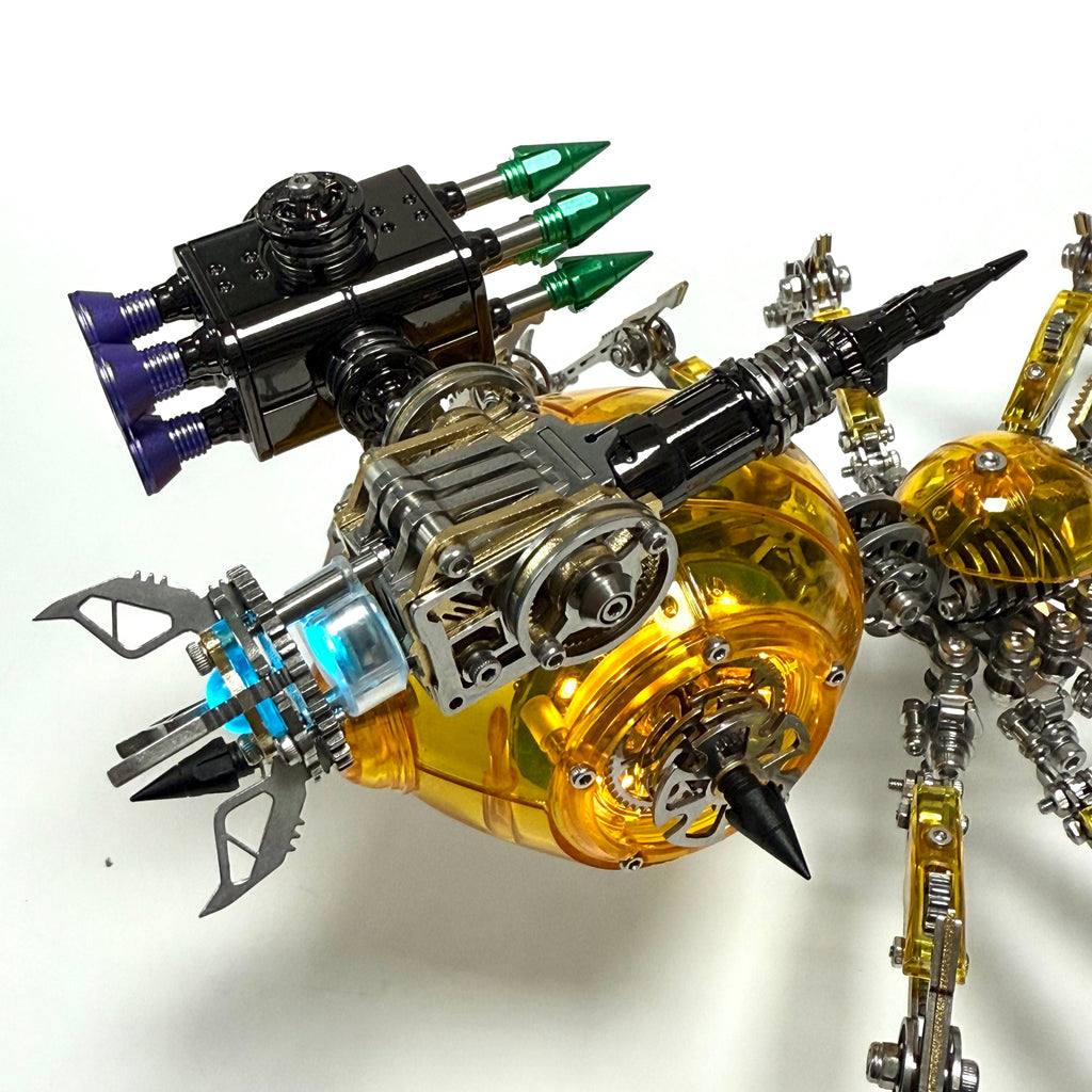 Araña Mecha Batalla Cyberpunk Metal 3D