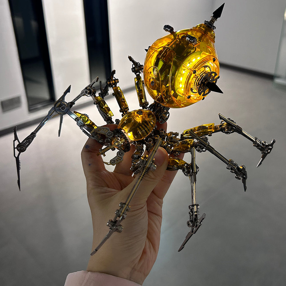 Araña Mecha Batalla Cyberpunk Metal 3D