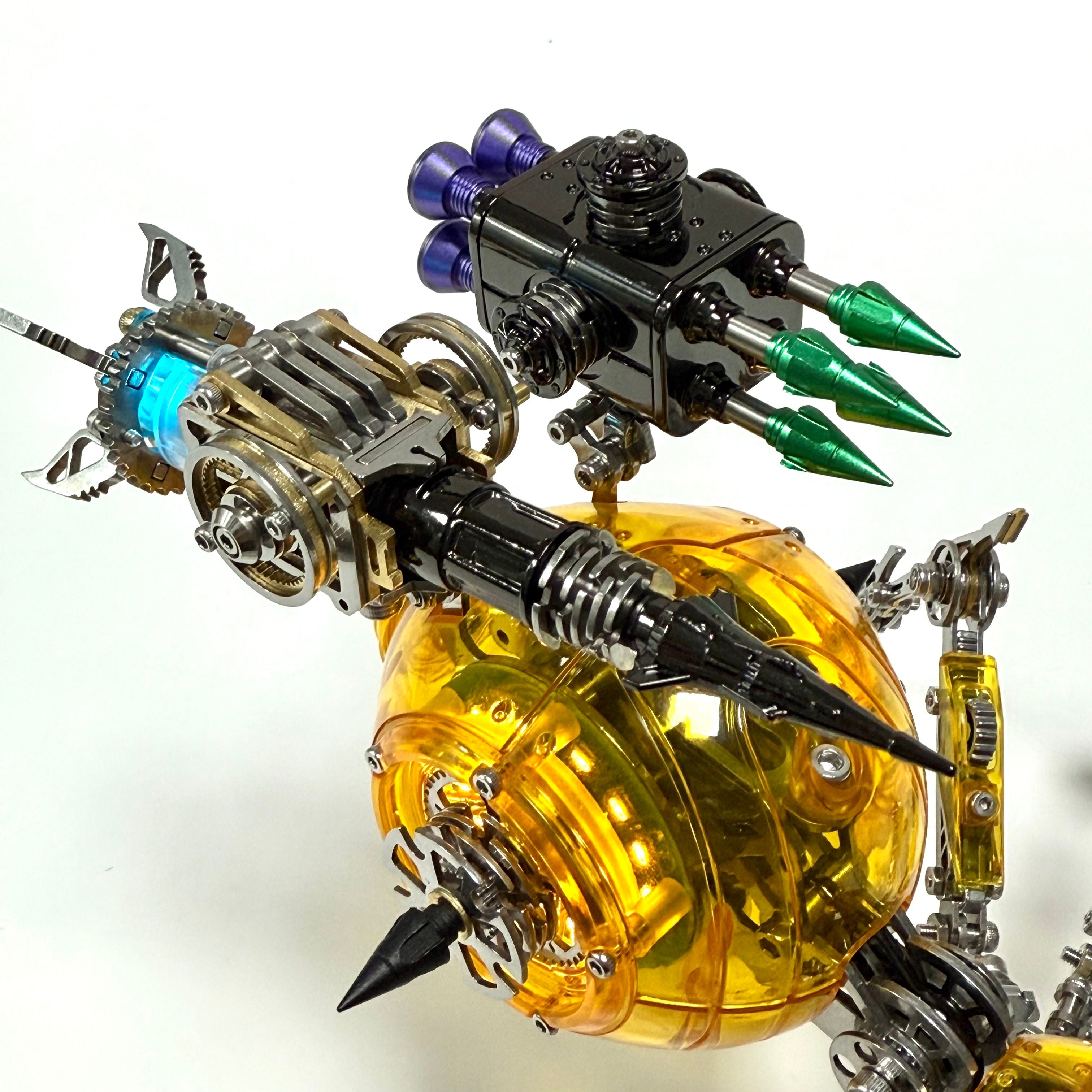 Araña Mecha Batalla Cyberpunk Metal 3D