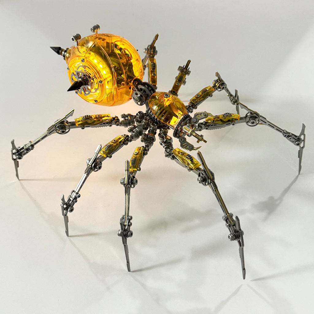 Araña Mecha Batalla Cyberpunk Metal 3D