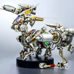 Conejo Mecánico Cyberpunk Metal 3D