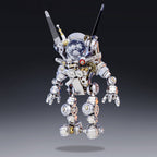 Conejo Astronauta Espacial Cyberpunk Metal 3D