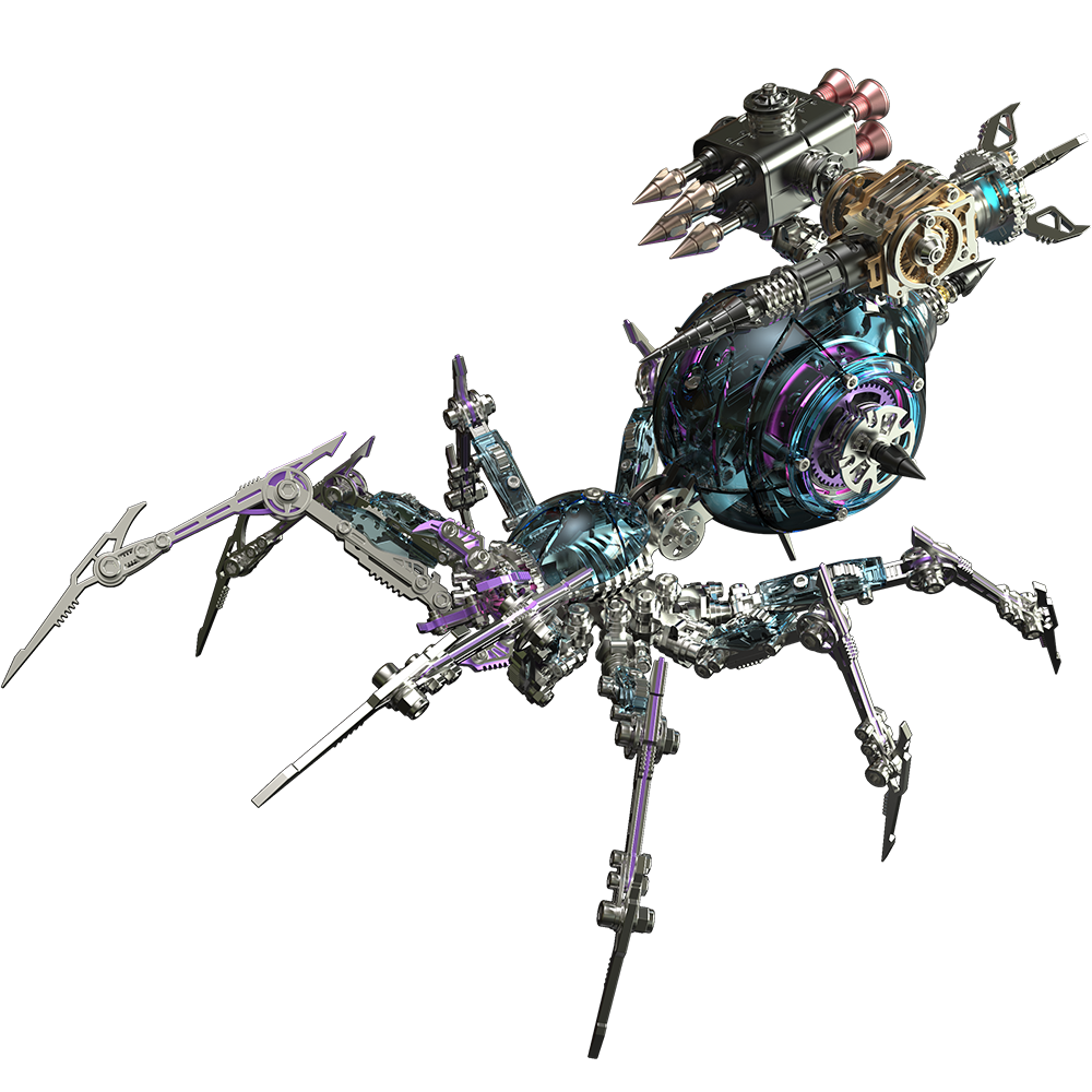 Sistema de Armas Araña Mecánica Metal 3D