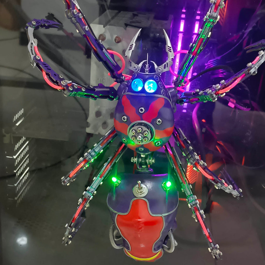 Tarántula Cyberpunk Metal 3D Grande