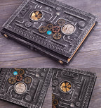 Cuaderno Steampunk Repujado con Caja Regalo