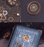 Cuaderno Steampunk Repujado con Caja Regalo