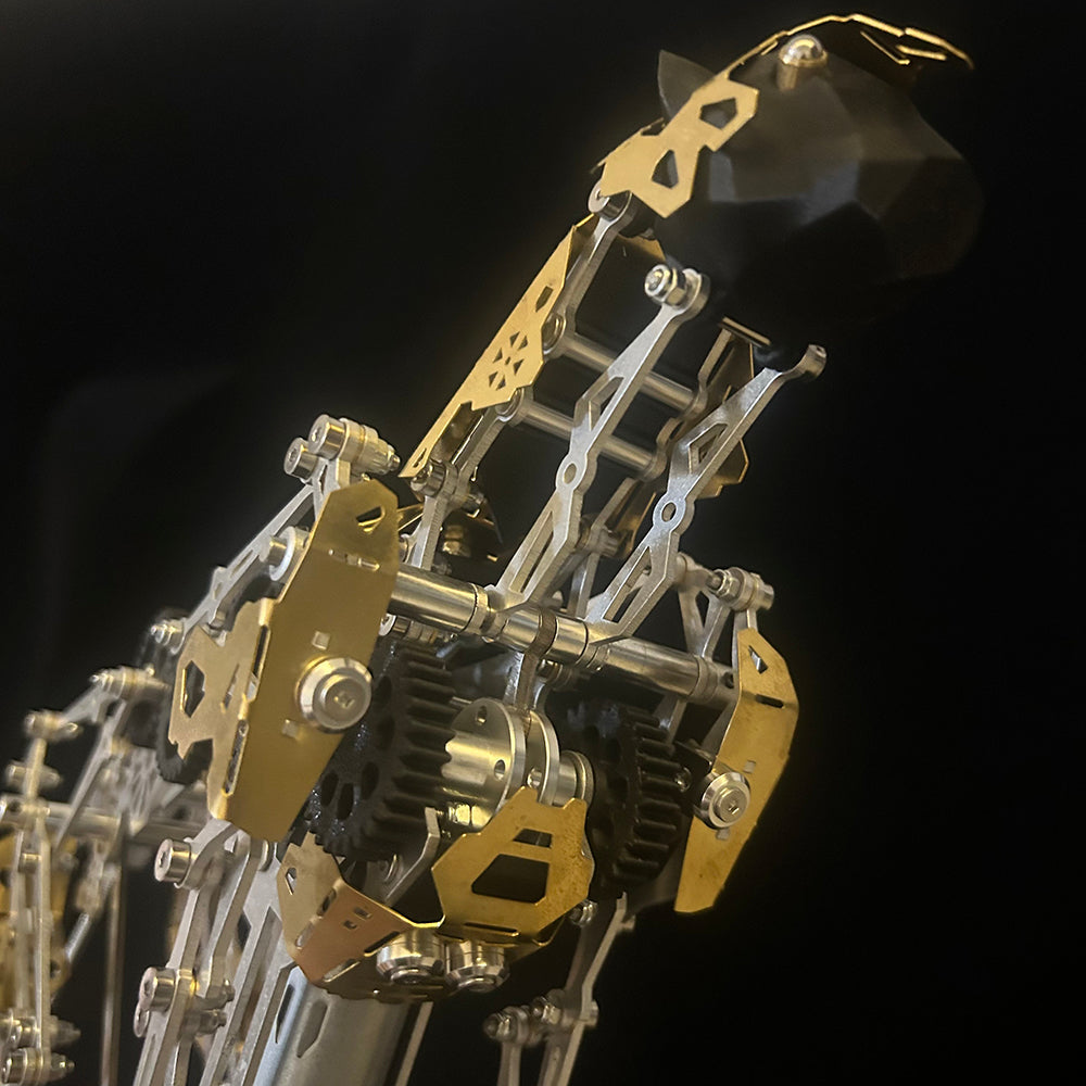 Leopardo Dinámico Mecánico Metal 3D