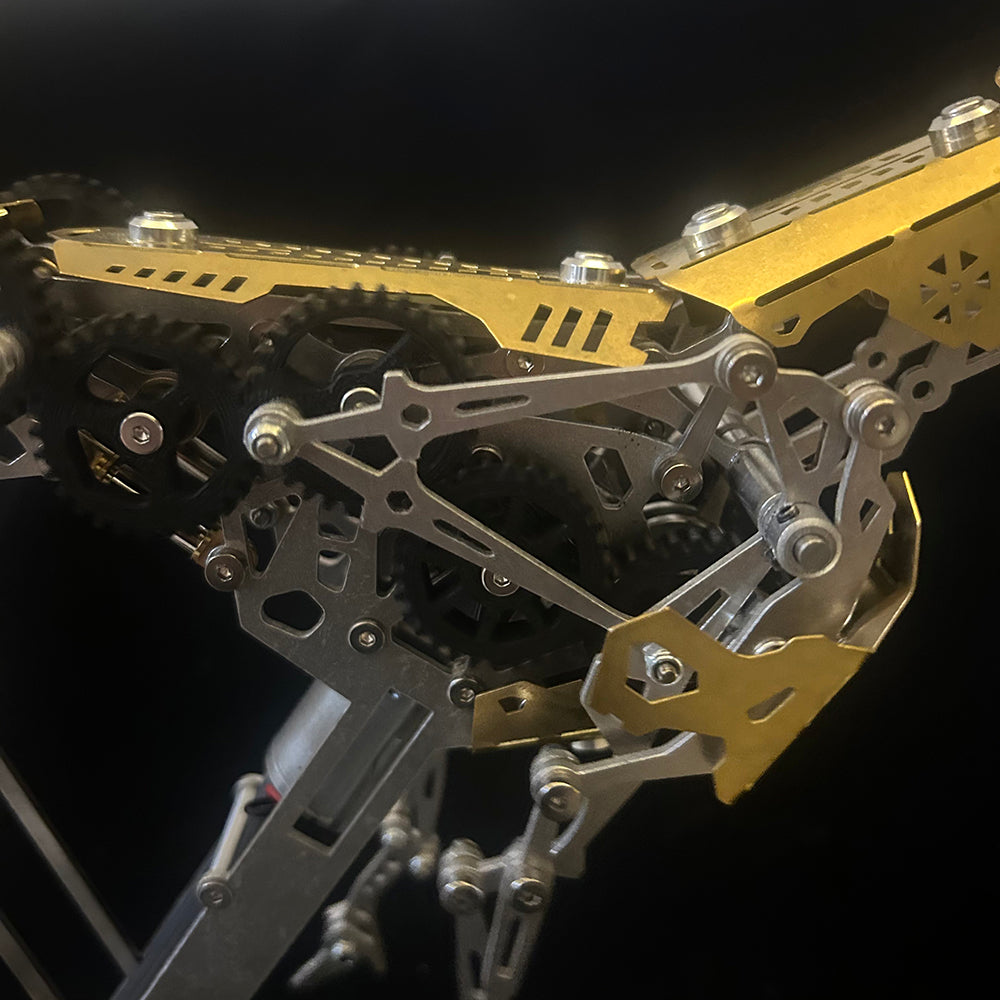 Leopardo Dinámico Mecánico Metal 3D