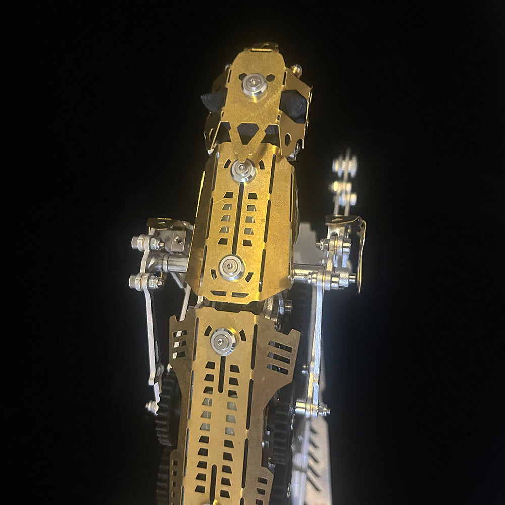 Leopardo Dinámico Mecánico Metal 3D