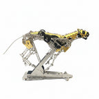 Leopardo Dinámico Mecánico Metal 3D