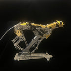 Leopardo Dinámico Mecánico Metal 3D