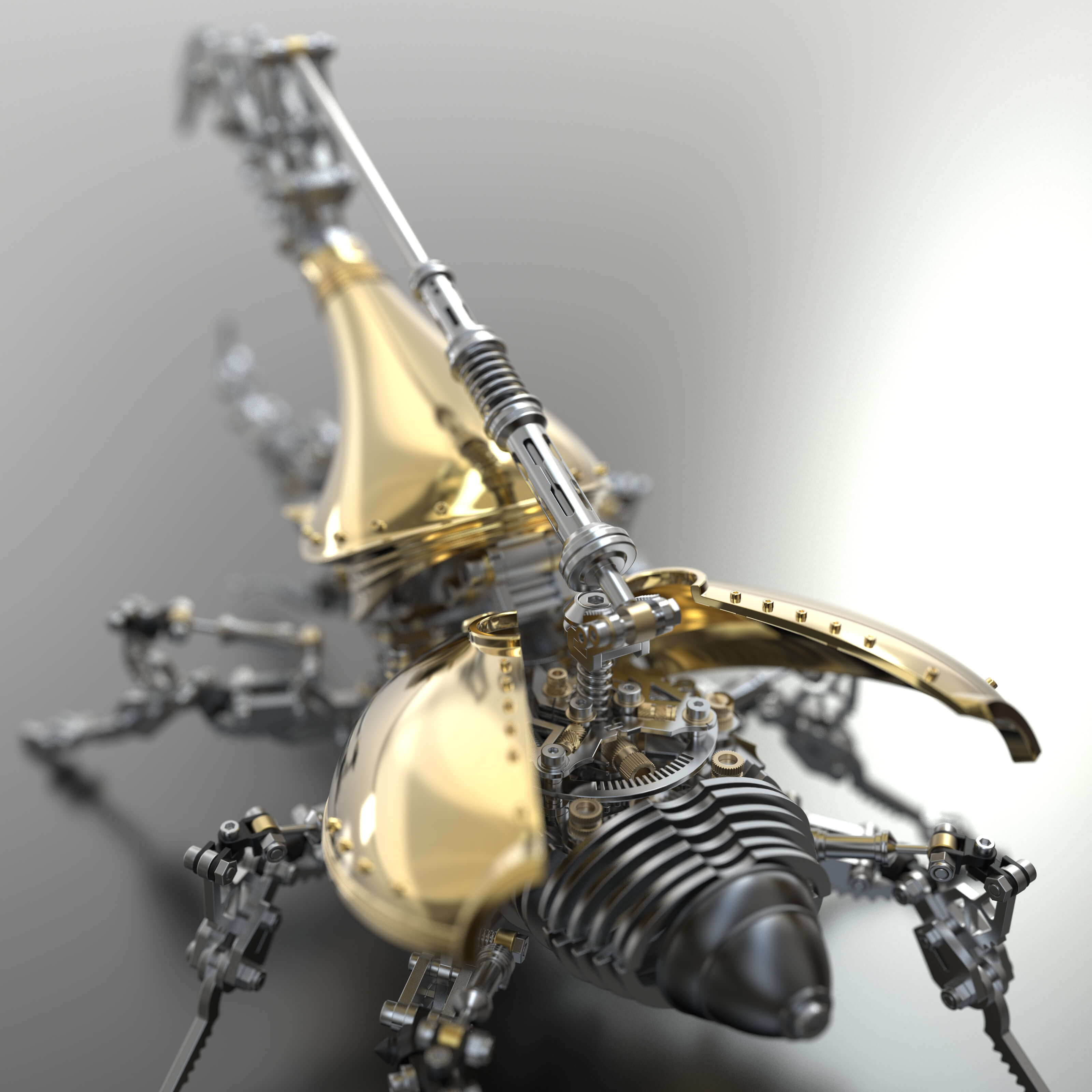 Escarabajo Dynastes Grande Metal 3D