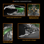 Escarabajo Dynastes Grande Metal 3D