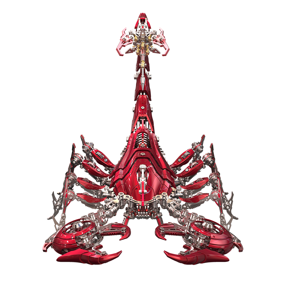 Rey Escorpión de Guerra Grande Mecánico Metal 3D