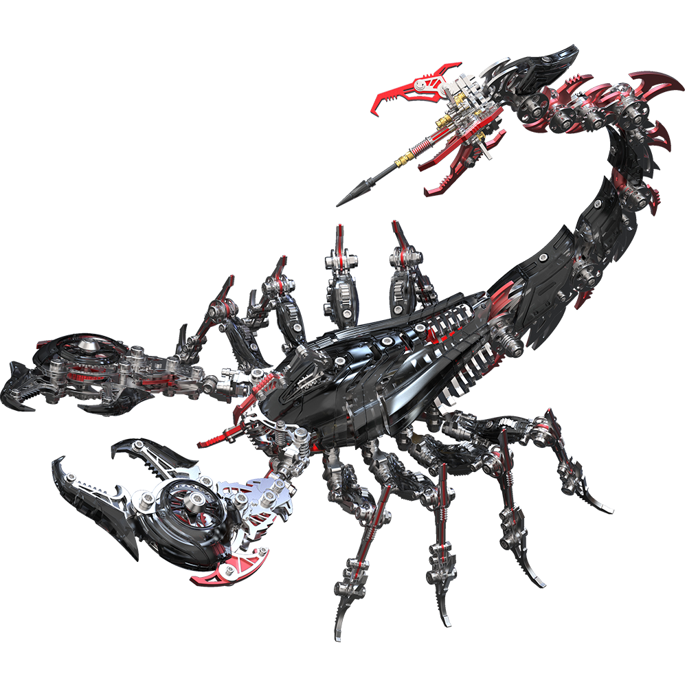 Rey Escorpión de Guerra Grande Mecánico Metal 3D