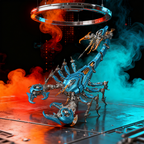 Rey Escorpión de Guerra Grande Mecánico Metal 3D