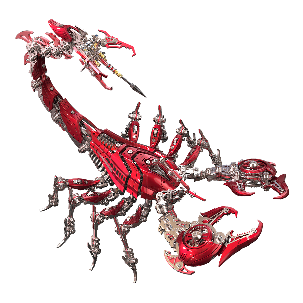 Rey Escorpión de Guerra Grande Mecánico Metal 3D