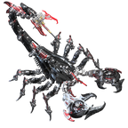 Rey Escorpión de Guerra Grande Mecánico Metal 3D