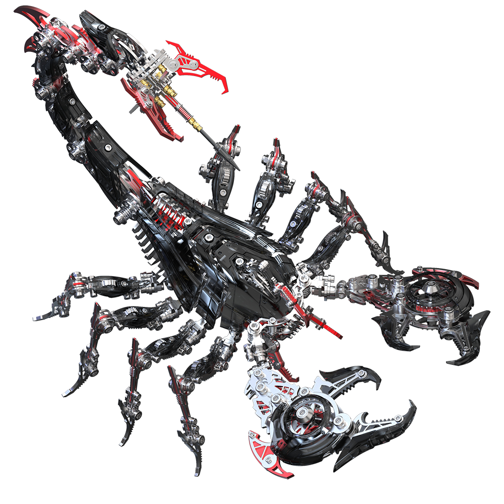 Rey Escorpión de Guerra Grande Mecánico Metal 3D