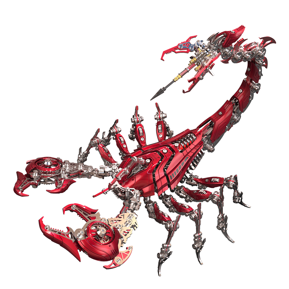 Rey Escorpión de Guerra Grande Mecánico Metal 3D