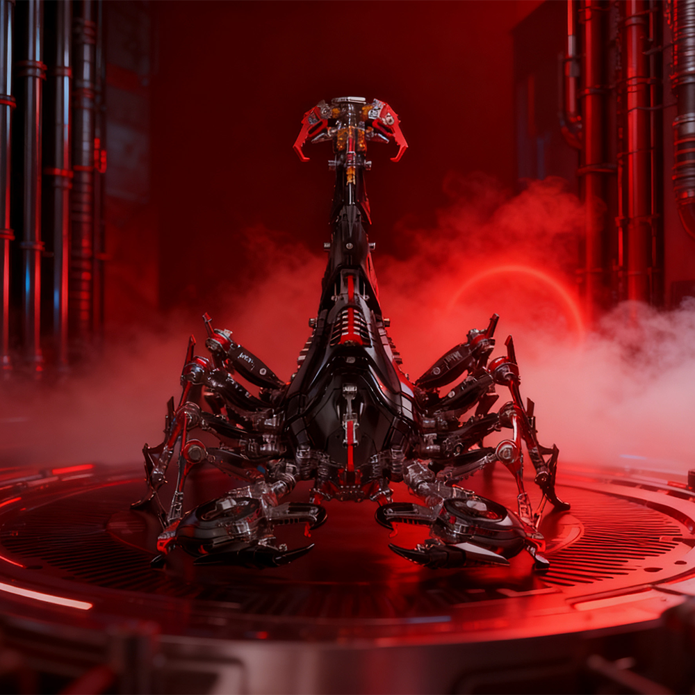 Rey Escorpión de Guerra Grande Mecánico Metal 3D
