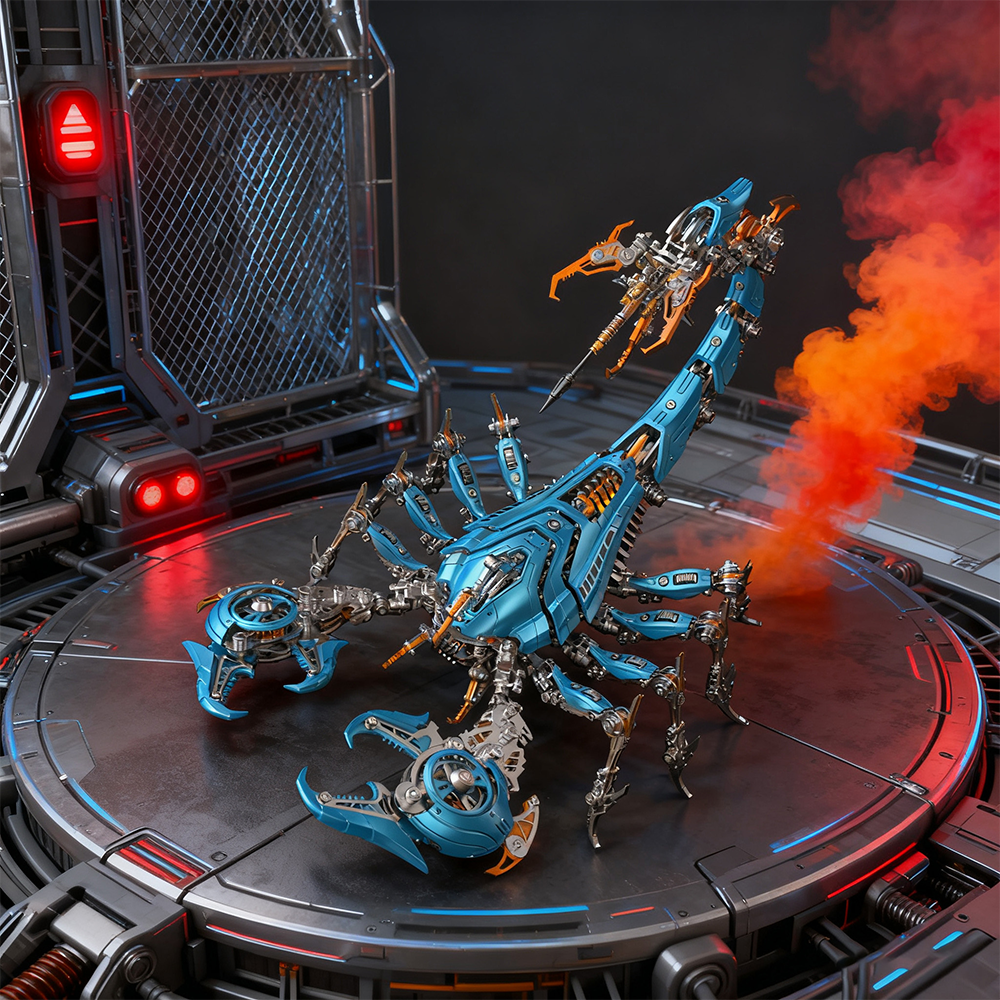 Rey Escorpión de Guerra Grande Mecánico Metal 3D