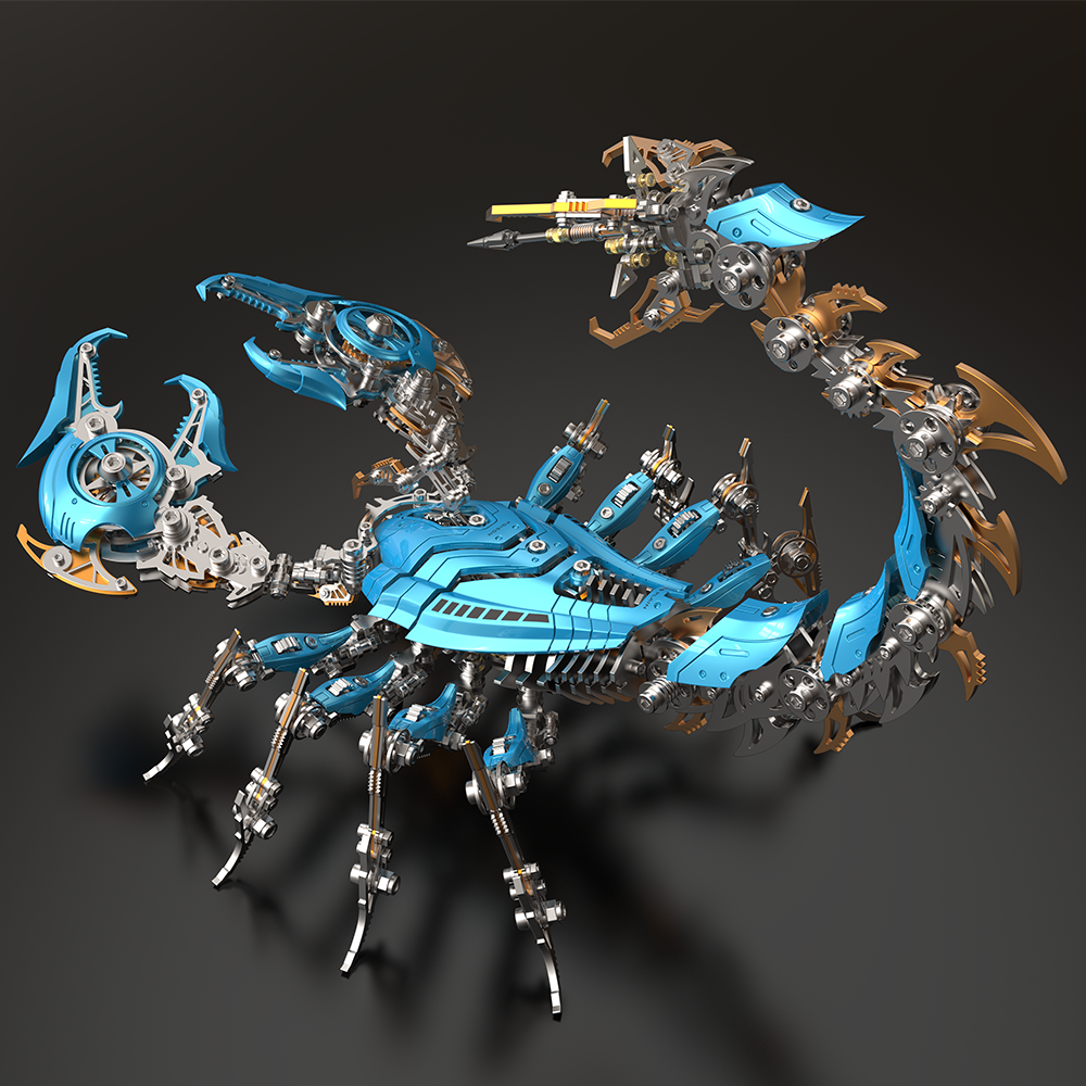Rey Escorpión de Guerra Grande Mecánico Metal 3D