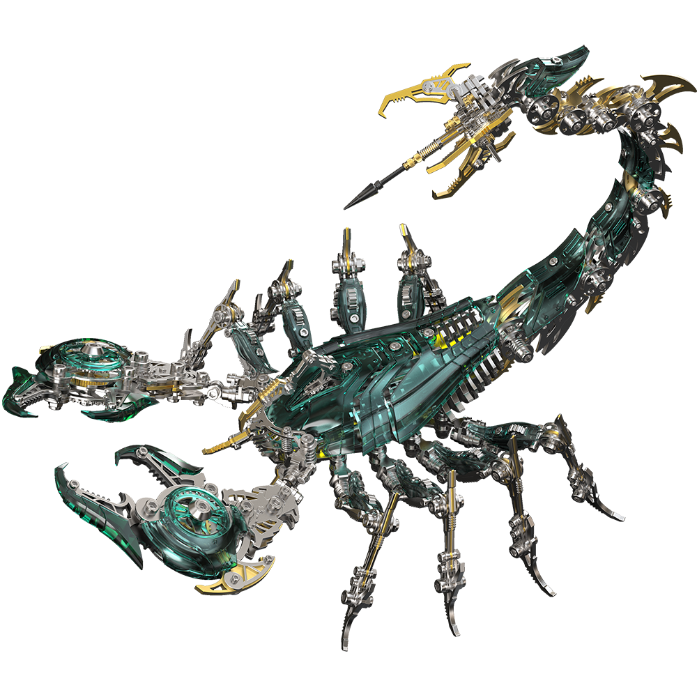 Rey Escorpión de Guerra Grande Mecánico Metal 3D