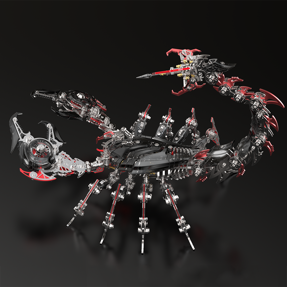 Rey Escorpión de Guerra Grande Mecánico Metal 3D
