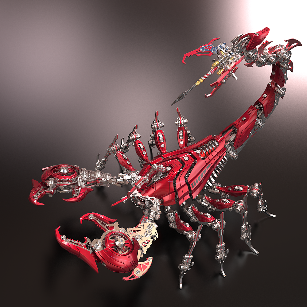 Rey Escorpión de Guerra Grande Mecánico Metal 3D